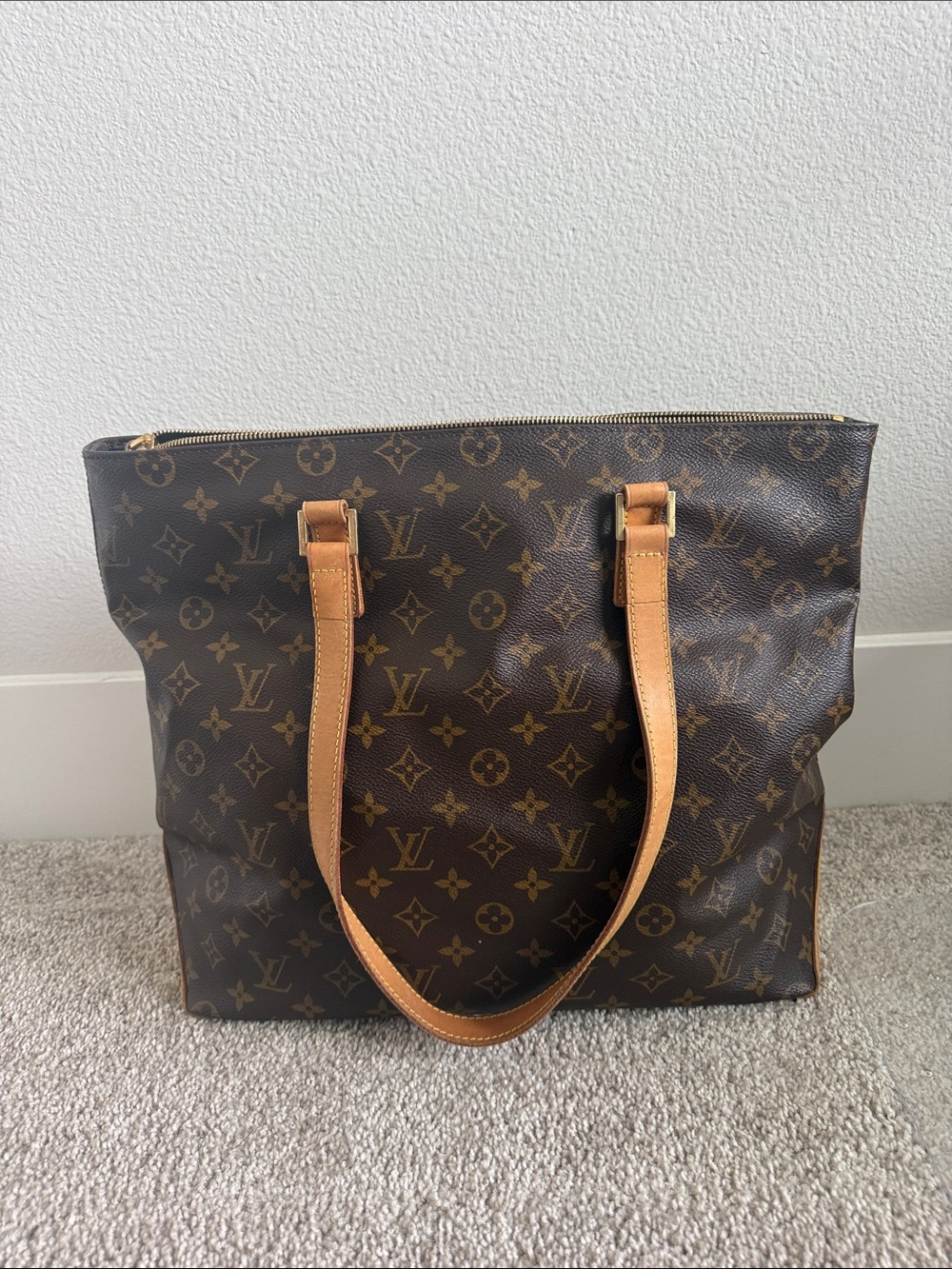 Authentic Louis Vuitton Cabas Mezzo Tote